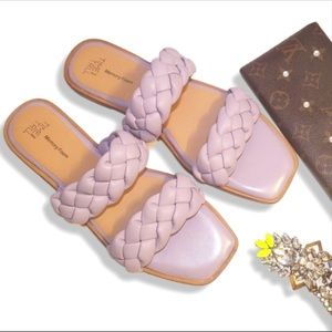 Time & Tru NWT Braided Slide Sandals size 8